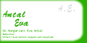 antal eva business card